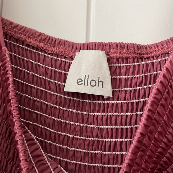 Mauve Satin Flutter Sleeve Maternity Midi Dress - Picture 3 of 5